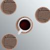 MinniLove Cork Coasters, Pack of 4, Water-Absorbent, Thick, Non-Slip, Round, Heat-Resistant, Durable, Perfect for Teahouses, Cafes, Restaurants,