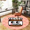 1pc Nutella Round Chair mat Area Rug - Non-Slip, Floor Mat for Office, Bedroom, home decor Christmas Gift p0811209