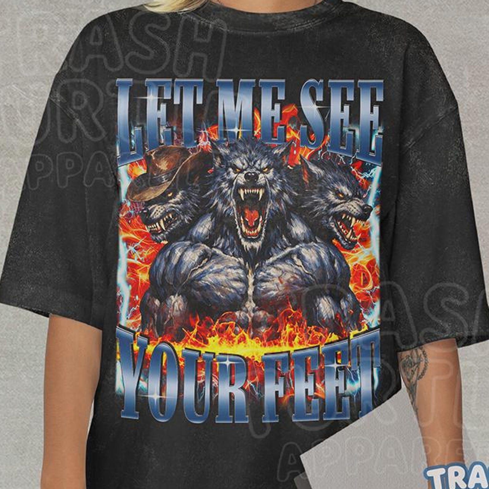 Let Me See Your Feet Shirt, Funny Alpha Wolf Tshirt, Hilarious Meme Bootleg T-shirt, Unisex Graphic 90s Tee 4XL