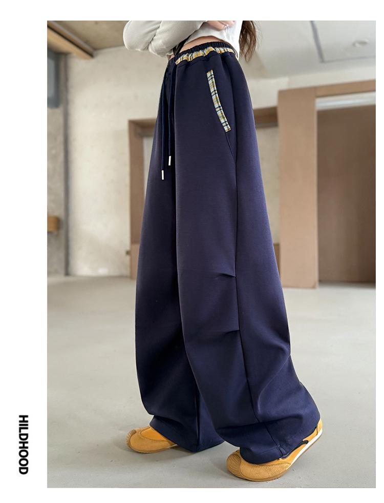 2025 Girls' Spring/Autumn Middle School Straight-Leg Cargo Sweatpants