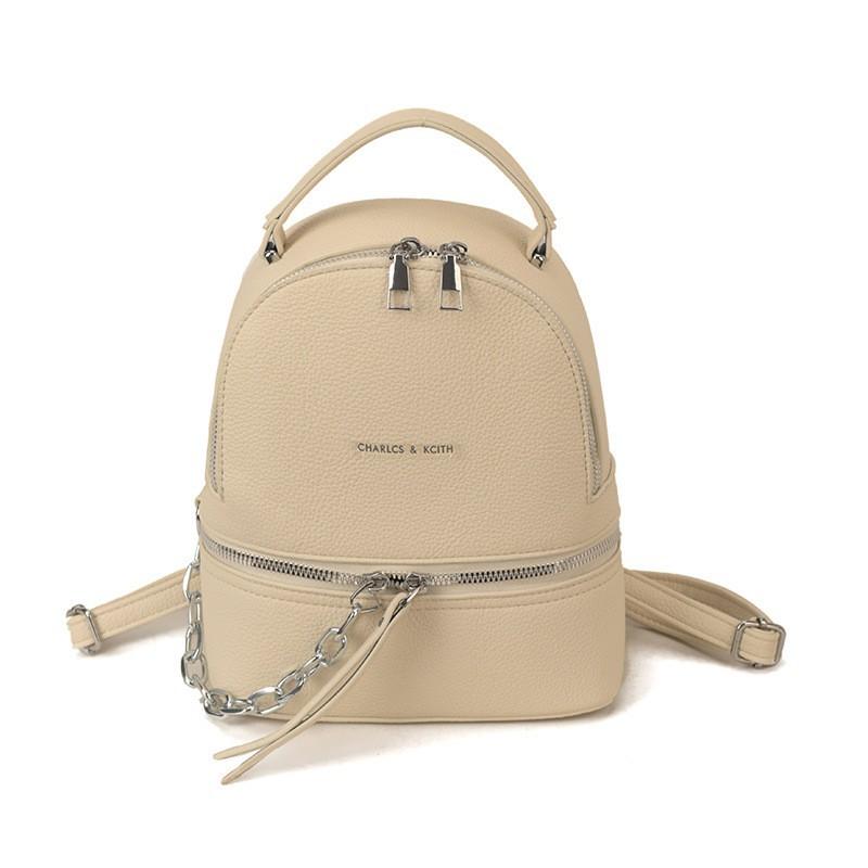 New 2026 Korean Style Pu Women's Backpack Fashionable Large-capacity All-matching Student Bag Simple Travel