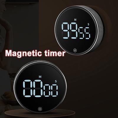 Round Magnetic Timer Kitchen Rotary Timer Back Bracket Design Stopwatch Clock Cooking Shower Study Remind Clock Home Accessory