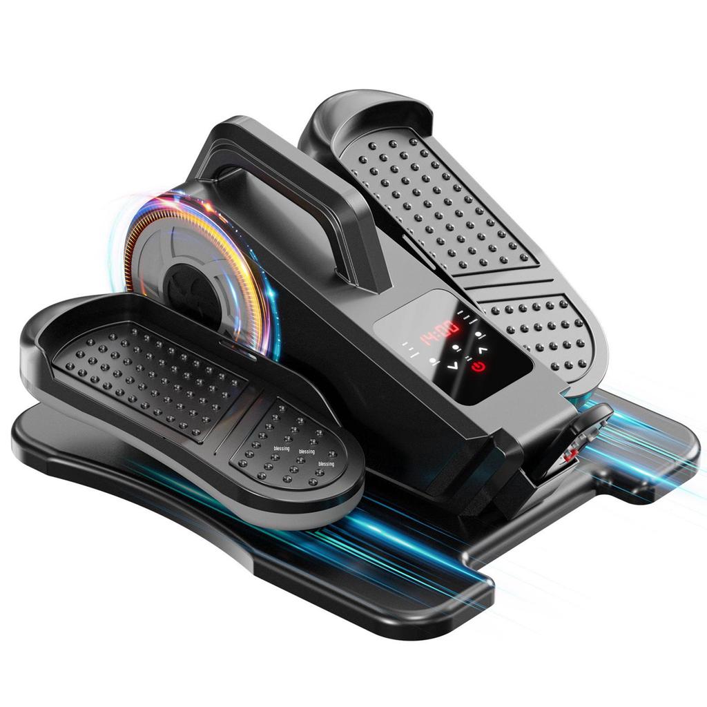 Electric Mini Elliptical Stepper - Remote-Controlled Fitness & Rehabilitation Equipment for Office or Home Workout