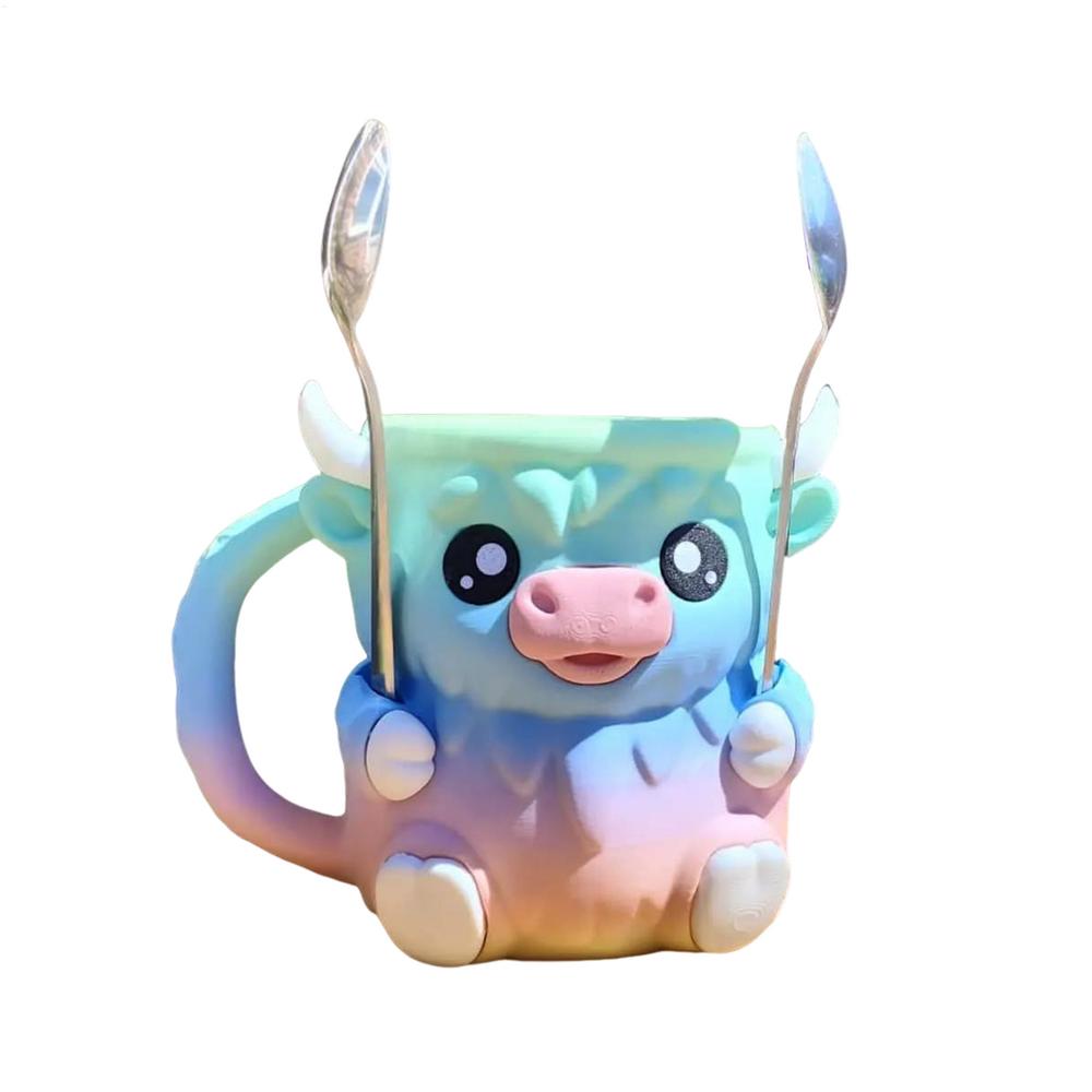 

Ice Cream Sleeve Cute Animal Ices Creams Cooler Container Reusable Portable Kitchen Decor Cooler Container Cover for Home Beer синий