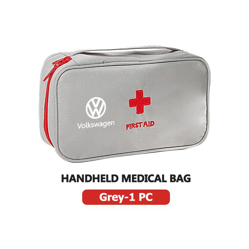 

2026 Hot For Volkswagen VW Portable First Aid Kit Travel Medicine Storage Emergency Bag For Volkswagen VW Passat Golf 4 5 6 Tigu