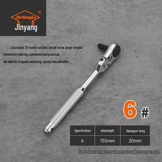 Jinyang 4-in-1 Double-Headed Reversible Ratchet Hex Wrench