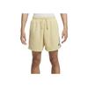 Nike Club Fleece Embroidered Logo Print High-Waisted Drawstring Shorts Men Bottoms Team-Gold DX0524-783