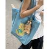 Casual canvas bag, Korean lazy style underarm bag, women's 2025 new letter-printed tote bag, one piece is sent on behalf of others.