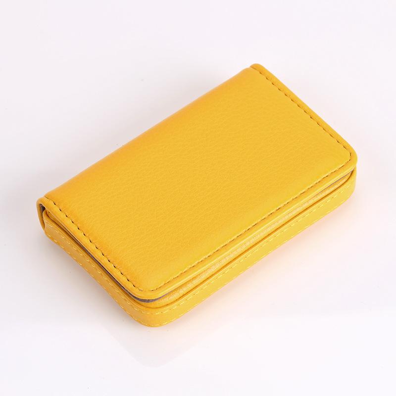 Card Holder for Men/Women Magnetic Buckle Large Capacity High-Grade PU Leather Credit Bank Card Case BoxPacks