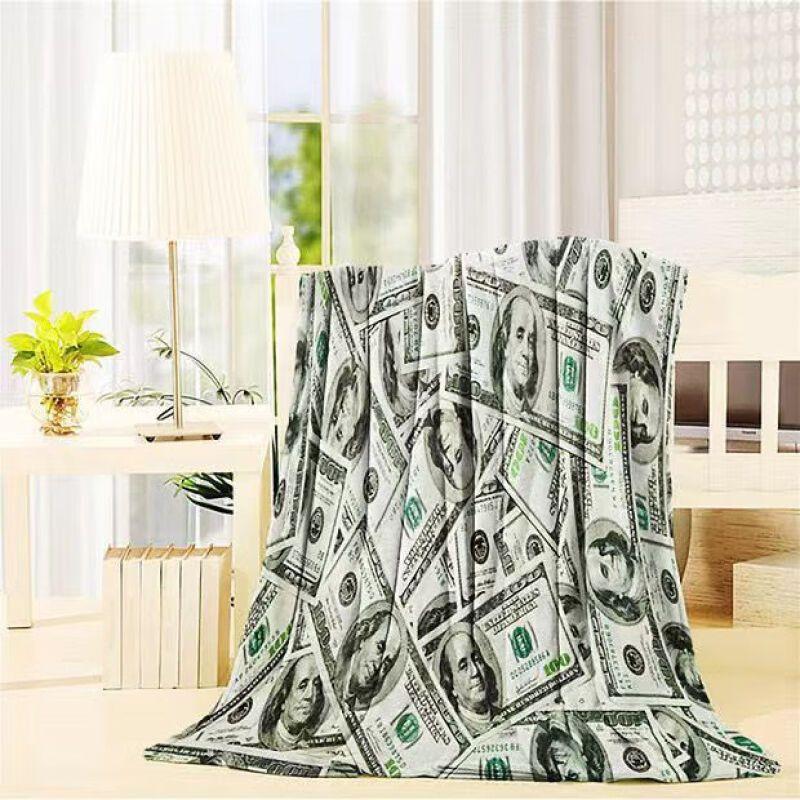 Million-dollar Unique Blanket Weird-dollar Nap Quilt. Cool Summer Creative Funny Blanket. Daytime Cooling Blanket
