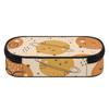 Pencil Pouch Casual Wear Resistant Polyester Secure Zipper with Main Compartment Mesh Pocket and Pen Slots for Boys Girls