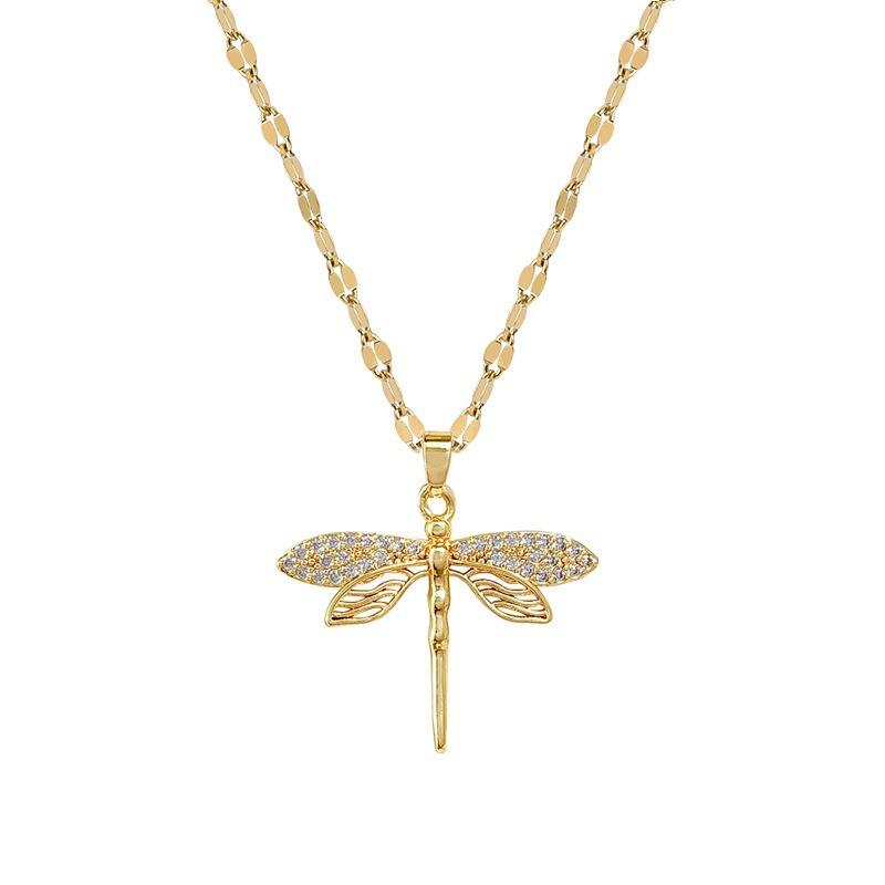

Fashionable Luxury Necklace With Temperament Collarbone Necklace One Size золотий