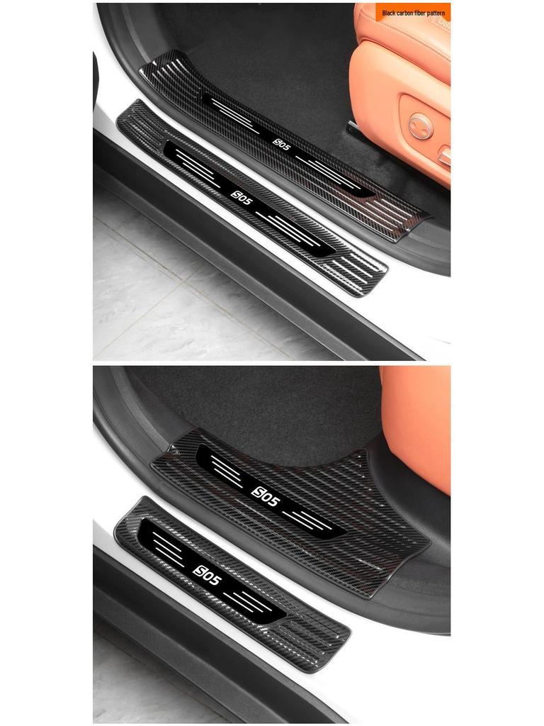 Decorative Door Sill Strips & Rear Bumper Guard for Deep Blue S05 - Stainless Steel Welcome Pedals, Car Accessories