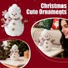 Plush Snowman Doll Desktop Ornament, Cute Christmas Decoration, Suitable For Indoor And Outdoor Holiday Celebrations, Weddings, And Other Occasions.