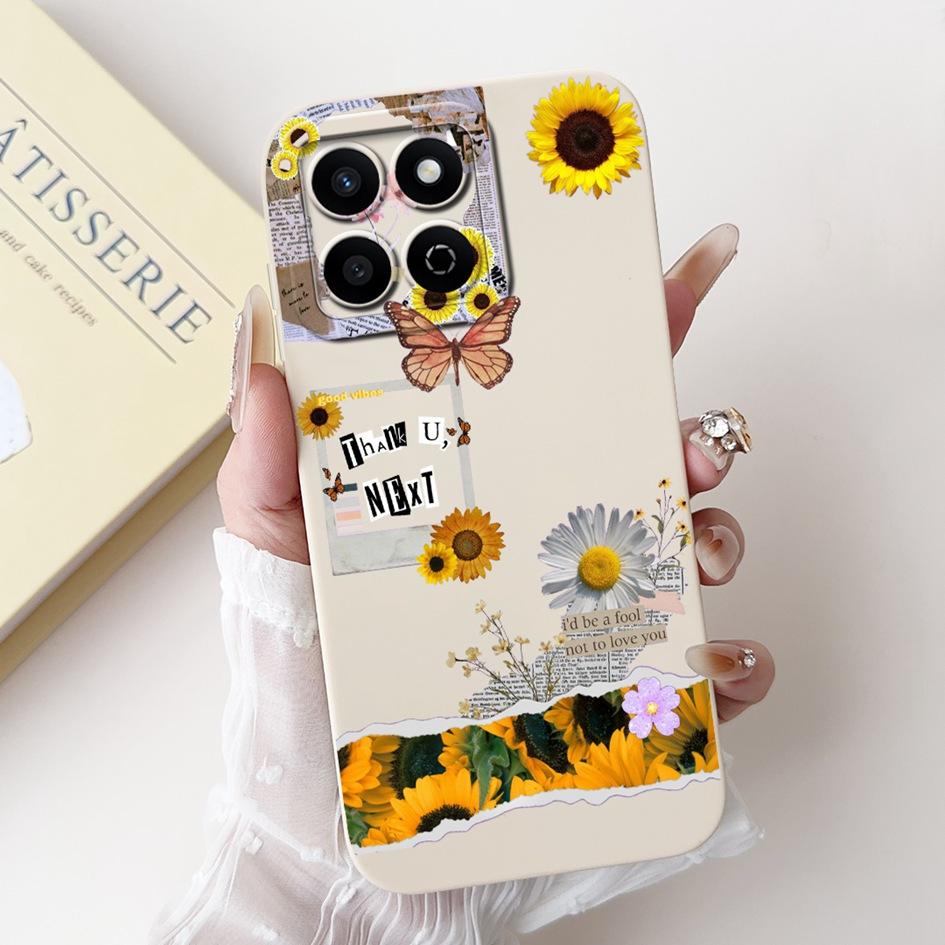 For Honor X7c 4G Case ALT-LX2 Shockproof Cover Sweet Girls Love Heart Soft Liquid Silicone Phone Cases For Honor 200 Smart Coque