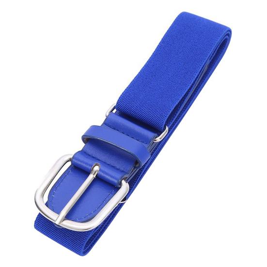 Adult Baseball Belt Elastic Band Adjustable Length Imitation Leather Baseball Softball Belt Unisex Vibrant Color Waistband