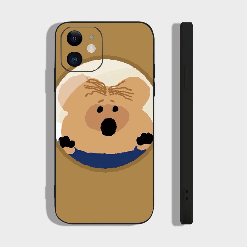 

Cartoon Animation D-Dinotaeng Phone Case For IPhone 17 Air 16 15 14 13 Pro Max 11 12 Black Silicone Cover IPHONE 14PRO