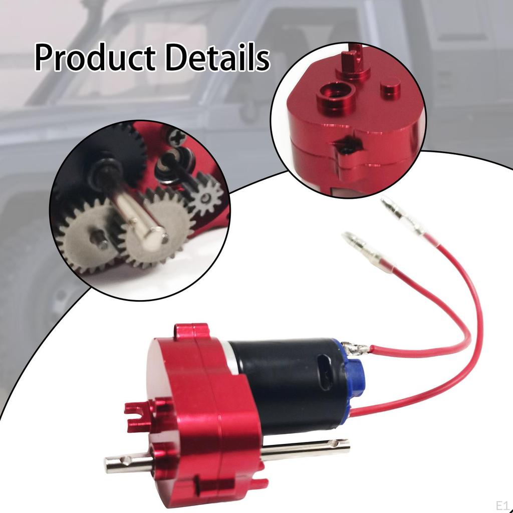 370 Gearbox Accessory for Remote Control Cars, 4mm Plug, Fits MN78 MN82 MN168