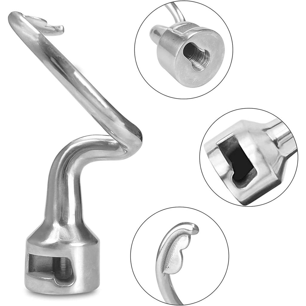 Mixer Cârlig pentru Aluat Cârlig pentru Aluat din Oțel Inoxidabil Accesorii Mixer Vertical Cârlig pentru Aluat de Rezervă Material Oțel Inoxidabil
