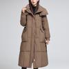 Fashion Woman Winter Coats With Belt Thick Warm Casual Winter Jacket Women's Long Parkas