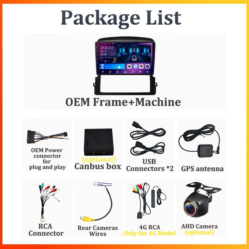 Android 14 For Kia Sorento BL 2002 2003 2004 2011 Car Multimedia Video Player Touch Screen Smart Car Systems GPS Navigation Wifi