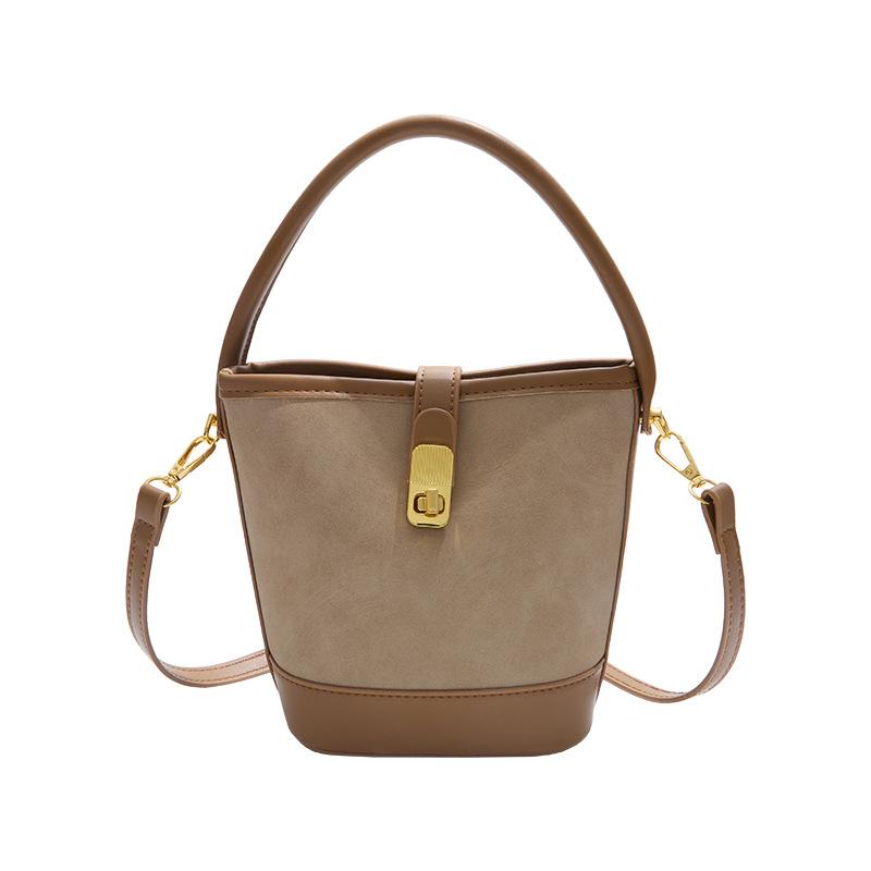 High-end fashion handbag bag women's new summer simple bucket bag niche messenger shoulder bag