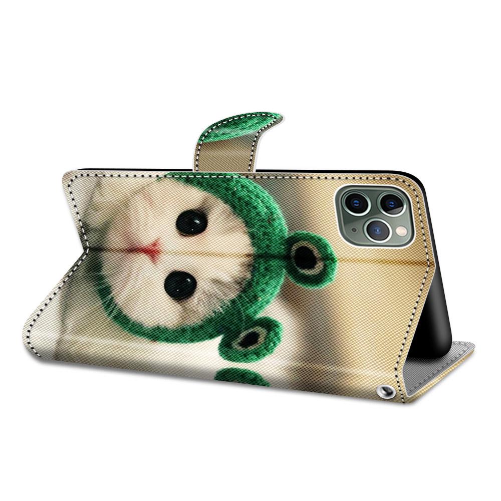 Luxury Painted Leather Case Wallet Book Style Protective Cover for iPhone 16 15 14 13 12 11 Pro MAX 16Pro 15Pro 14Pro 16Plus 15Plus 12mini SE4 (2025)
