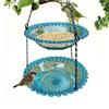 Hanging Bird Bath And Feeder Outdoor Bird Bath Feeder Bowl Bird Bath Bowl Attracts Wild Birds for Garden Yard Decor
