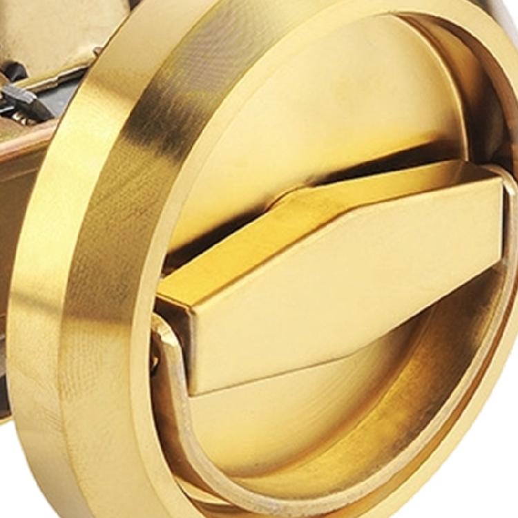 Rustproof Invisible Door Handle Lock Replacement Indoor Circular Pull Rings Lock Hardware for Sliding Doors Easy to Install
