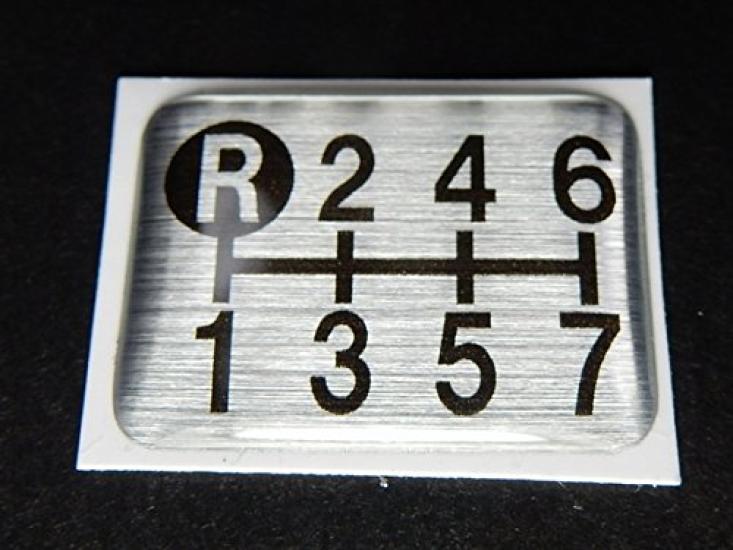 Tuningfan Shift Pattern Emblem for Manual Transmission Vehicles Super Big 7-Speed (Giga, Great, Dolphin, Profia, Sam, Quon)