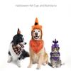 Halloween Pet Hat Set:3 Styles(purple ,black Pumpkin,orange Spider)with Matching Bandanas!Perfect For Small/medium Dogs.Easy To Wear For Spooky Photos