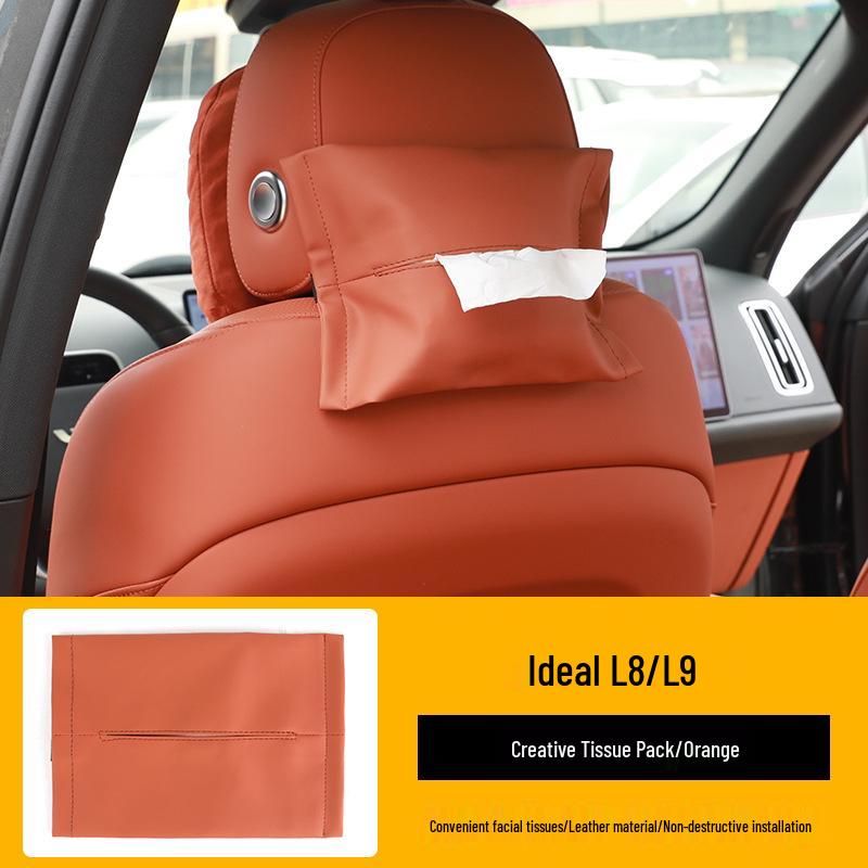 

Идеальный автомобильный бокс для салфеток с ремешком на подголовник - Идеально подходит для моделей L7/L8/L9, Необходимый бумажный чехол на шнурке