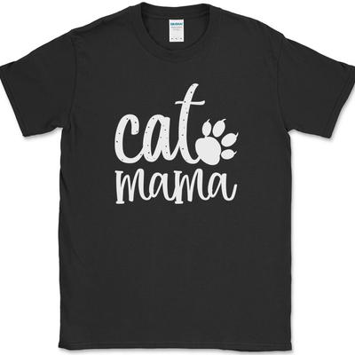 Camiseta Gato Mãe Gatinho Engraçado Animal de Estimação Humor Presente Dia das Mães Texto