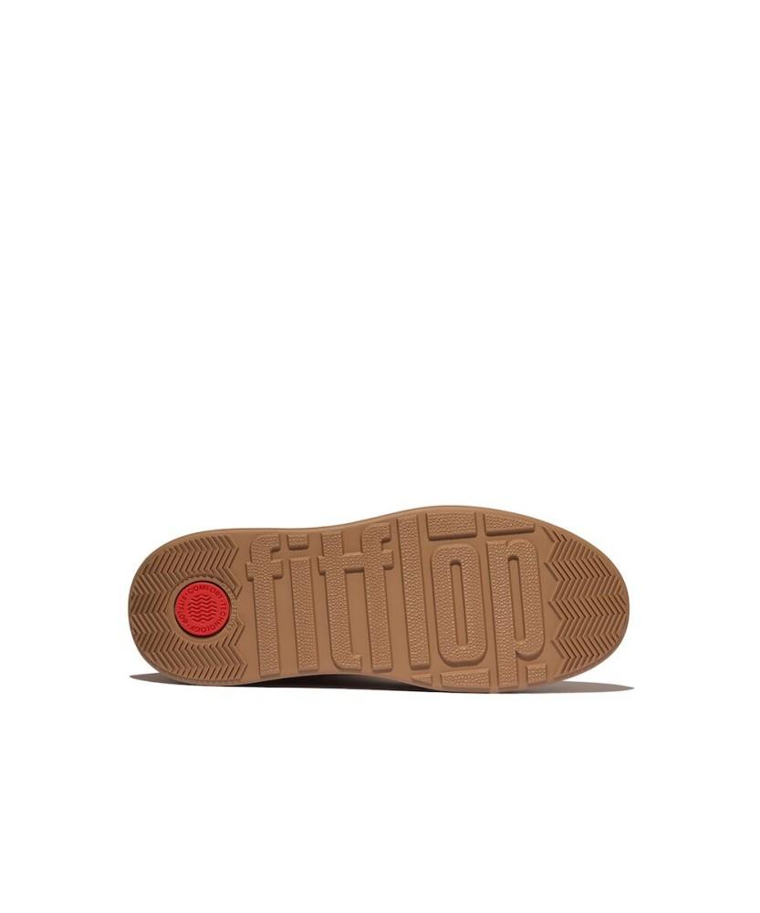 Fitflop [F-Mode] Women'S Shearling Collar Zip-Up Suede Ankle Boots - Desert Tan (Ft59K2B06B)