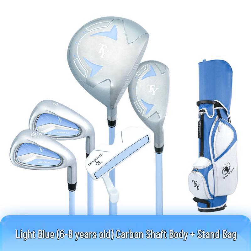 2026 Kids' Carbon Fiber Golf Club Set - 5 Clubs for Beginner Boys and Girls