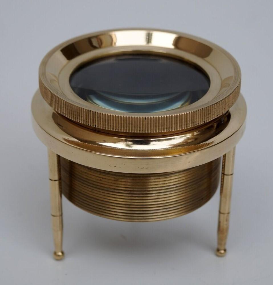 

Настільна вінтажна антикварна лупа, настільне збільшувальне скло для читання M аеро