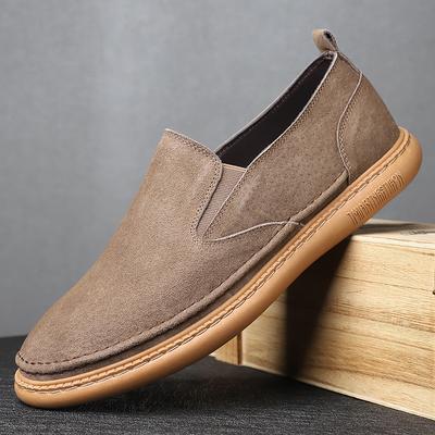 Fashion Classic Men Casual Leather Soft Bottom Shoes Penny Business Office Loafers Slip On Comfort Driving Shoes Flats Walking Footwear