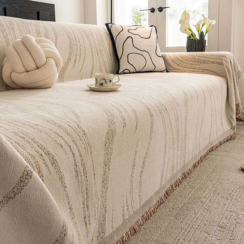 Reversible Sofa Cover With Plush One Side, Fitted Couch Cover And Snug Sofa Slipcover For 2-3 Seater Sofas