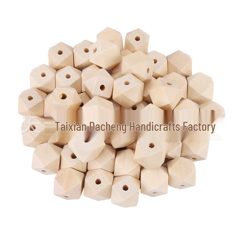 

Octagonal Multi-Faceted Natural Wood Beads for DIY Crafts and Accessories 40mm (10 pcs)