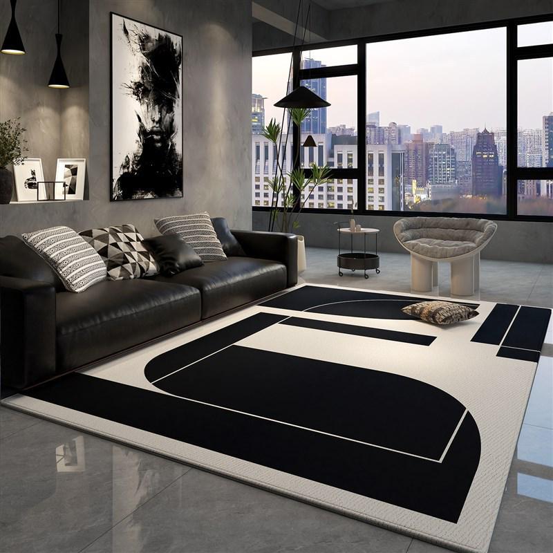 High-End Minimalist Living Room Carpet: Large, Non-Slip, Stain-Resistant Sofa & Coffee Table Rug