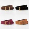 Classic Leather Womens Belt With Pin Buckle For Casual And Business Wear