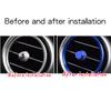 2025 Hot Racing Grills Alloy Car Central Air Conditioning Vent Outlet Ring Trim Cover Stickers For Mercedes Benz C GLC Class W20