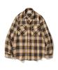 UNIFORM BRIDGE Ae Two Pocket Check Shirt Orange