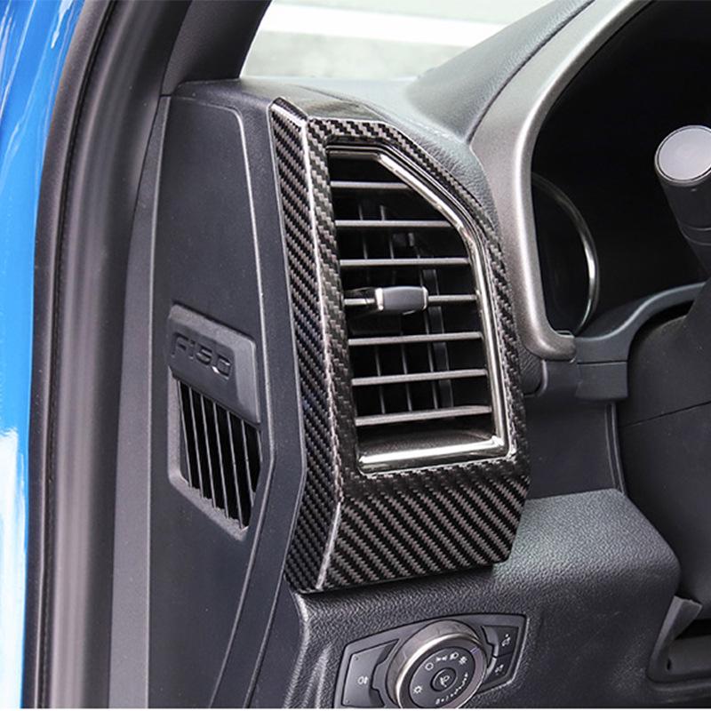 Tantan Carbon Fiber Air Vent Trim for Ford Raptor F150 - Real Carbon Fiber Interior Modification
