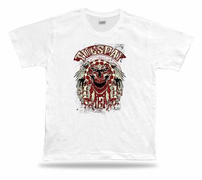 T-Shirt Geburtstag Geschenkidee Dienstag 13 Glückszahl Blutiger Totenkopf Emblem