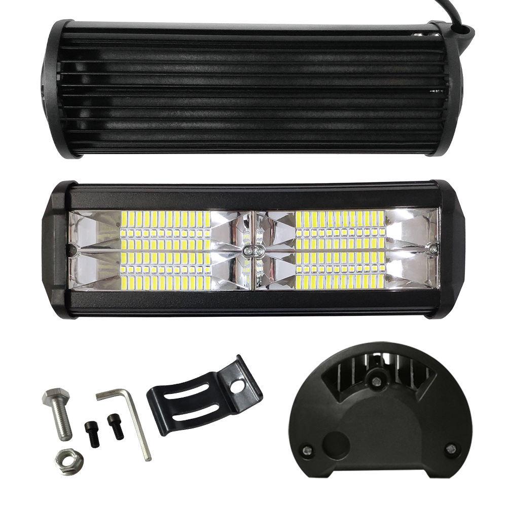 144W LED Light Bar For Truck Off Road Vehicle Roof Bumper Fog Lights Wide Angle Headlight Modification