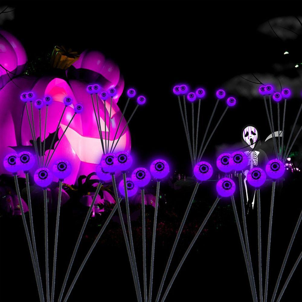 6PCS Plug-in Light Halloween Outdoor Decoration Atmosphere Solar Garden Lawn Lights  Bar