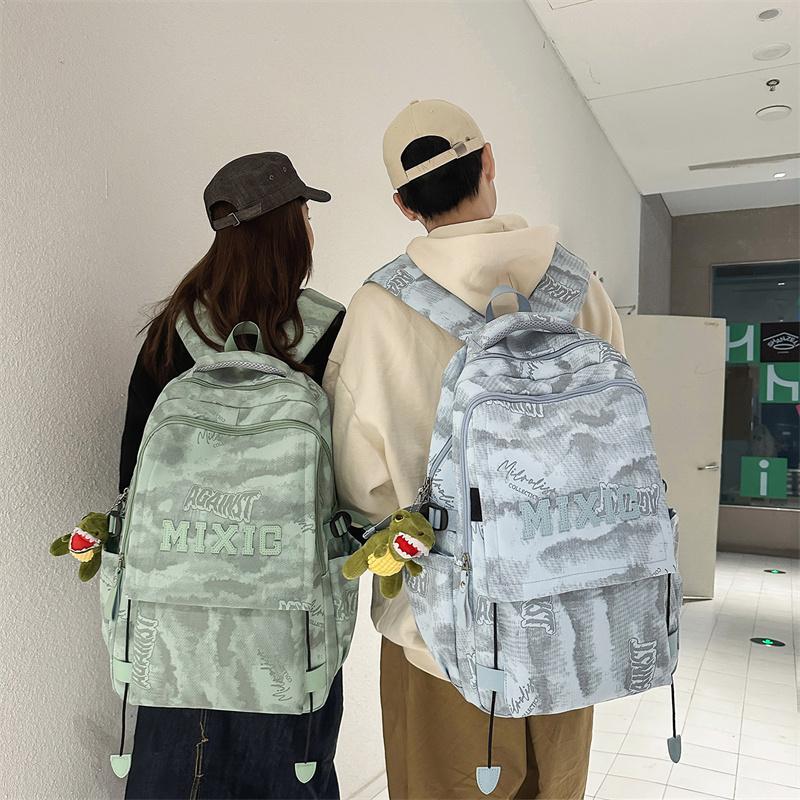 Junior High School Student Schoolbag Graffiti Men's Backpack
