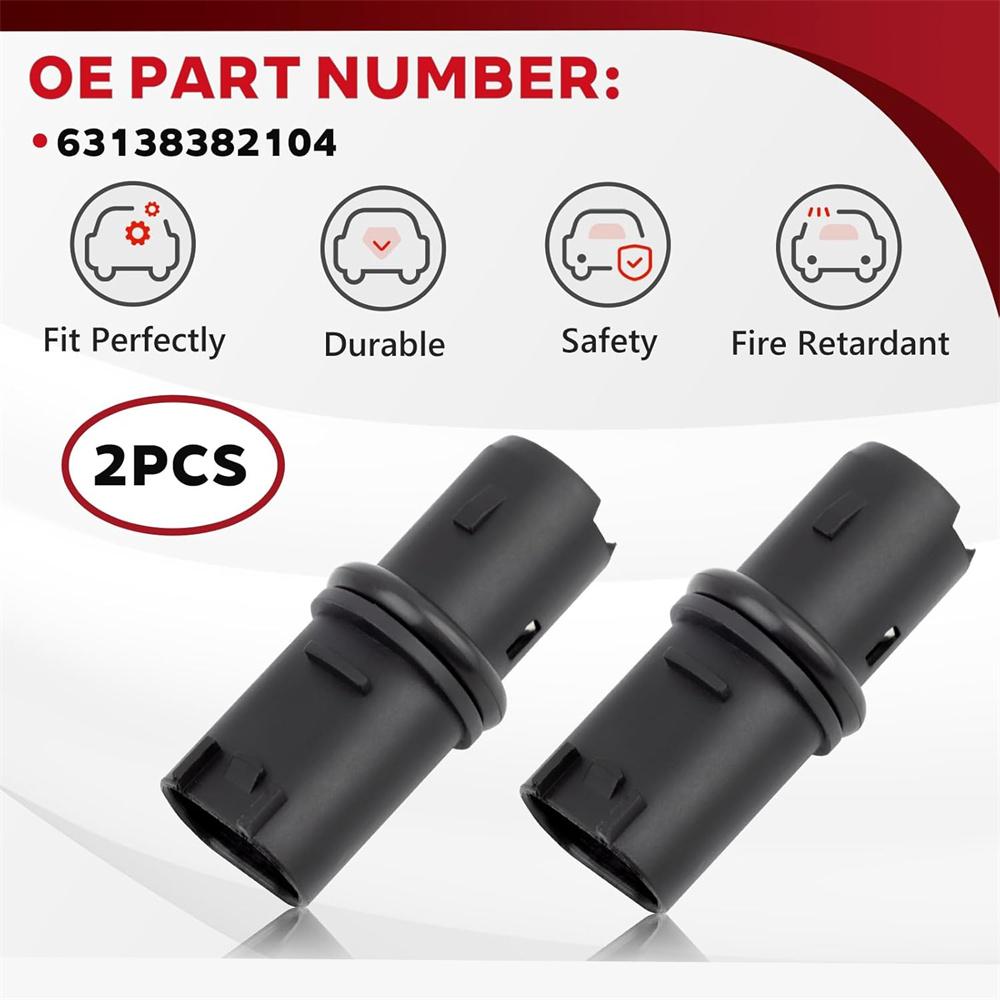 2x Lamp Bulb Socket For BMW E46 E60 E61 E63 E64 E83 E53 Mini Cooper 63138382104