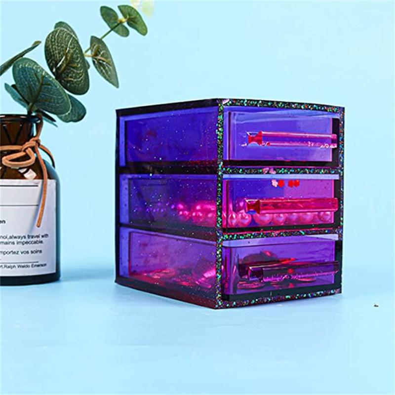 Úložný box Epoxidová pryskyřičná forma DIY Zásuvková krabice Silikonová forma Úložný box Forma pro Cetky Ruční řemesla
